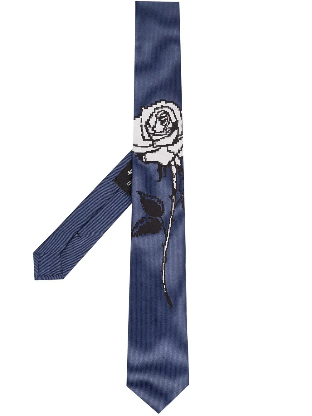 

ETRO corbata con estampado de rosa - Azul