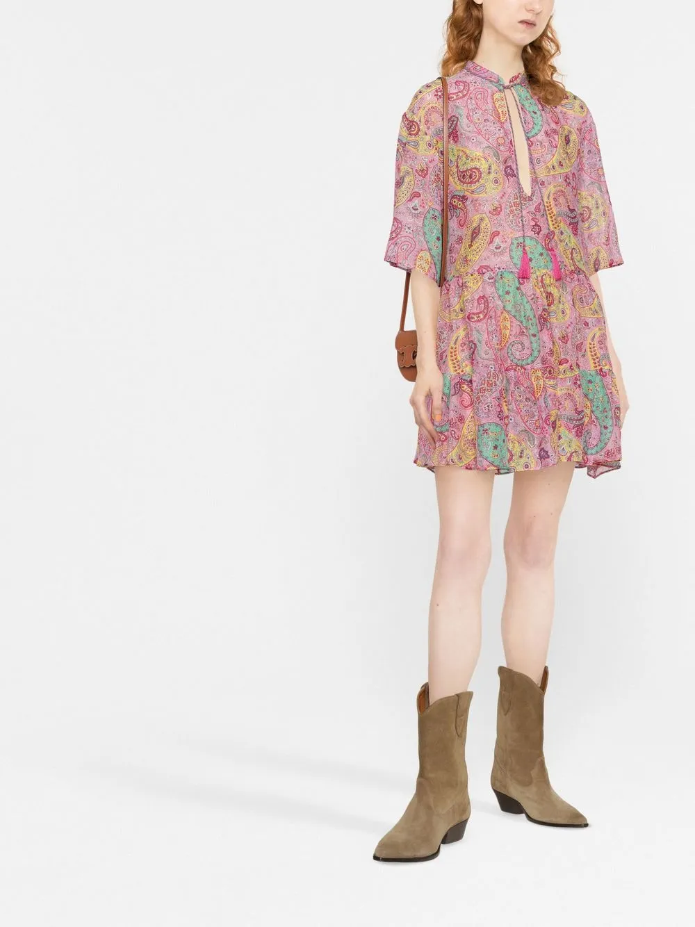 ETRO Jurk met paisley-print - Roze