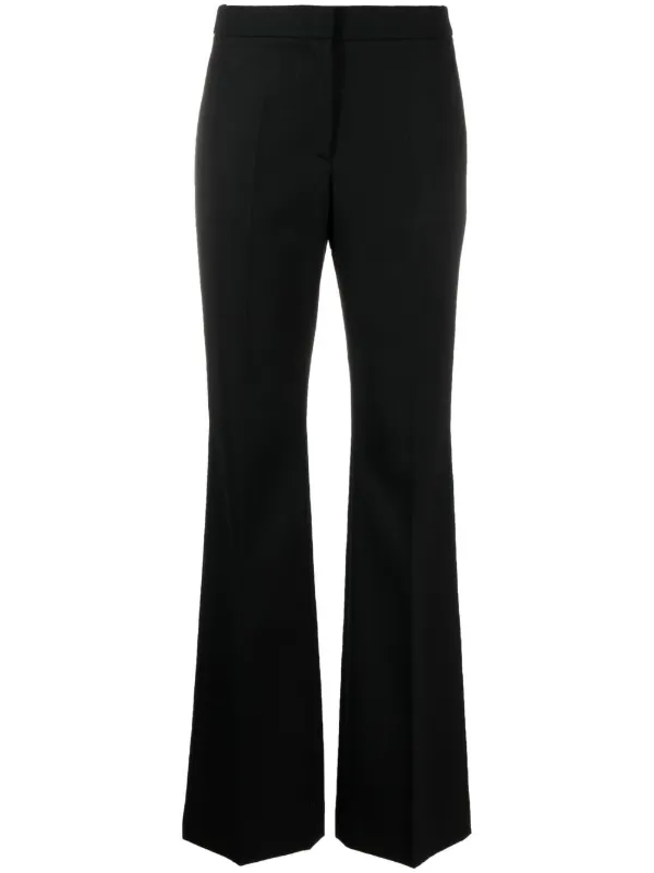 Moschino High-waisted Straight-leg Trousers in Black
