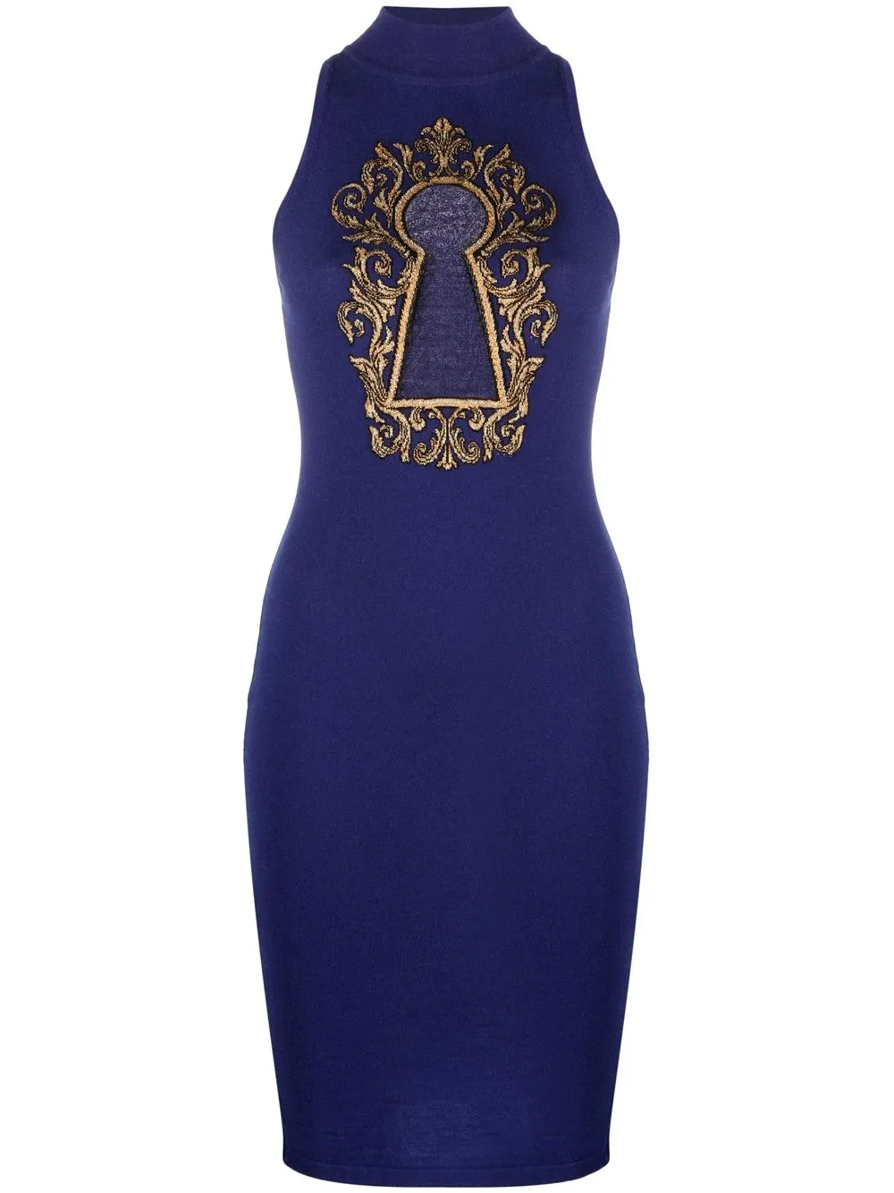 

Moschino vestido corto Baroque Lock - Azul