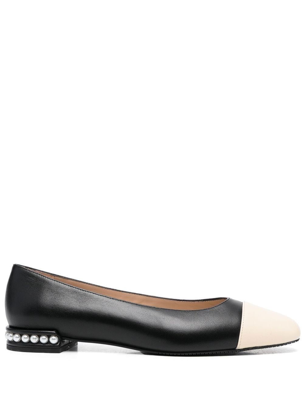 

Stuart Weitzman zapatillas con detalle de perlas - Negro