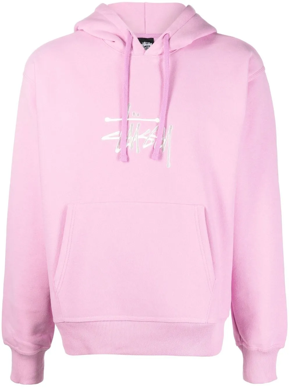 

Stüssy hoodie con logo bordado - Rosado