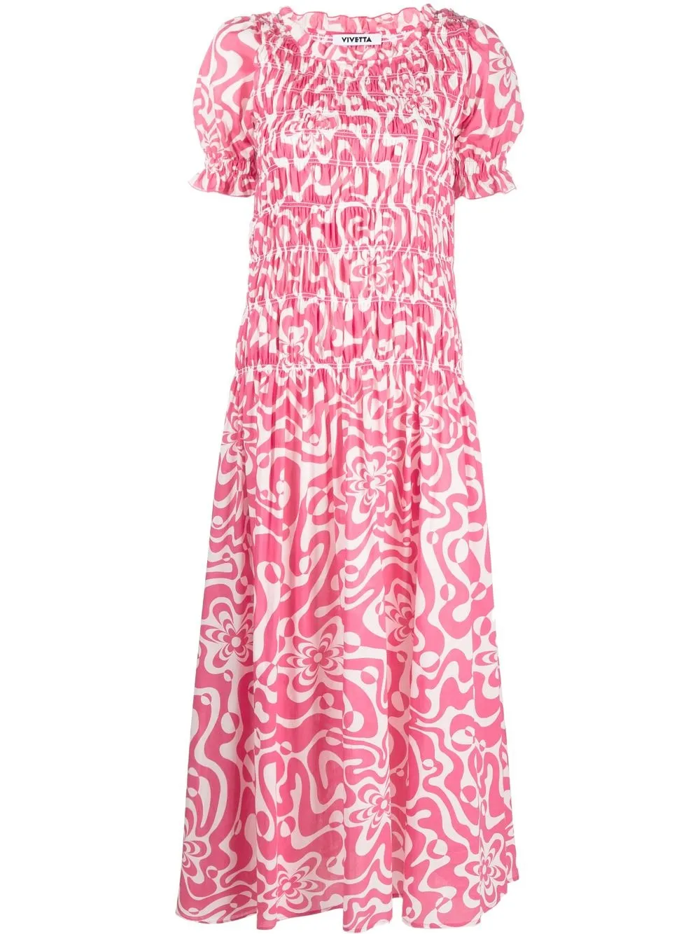 

Vivetta vestido con estampado gráfico - Rosado