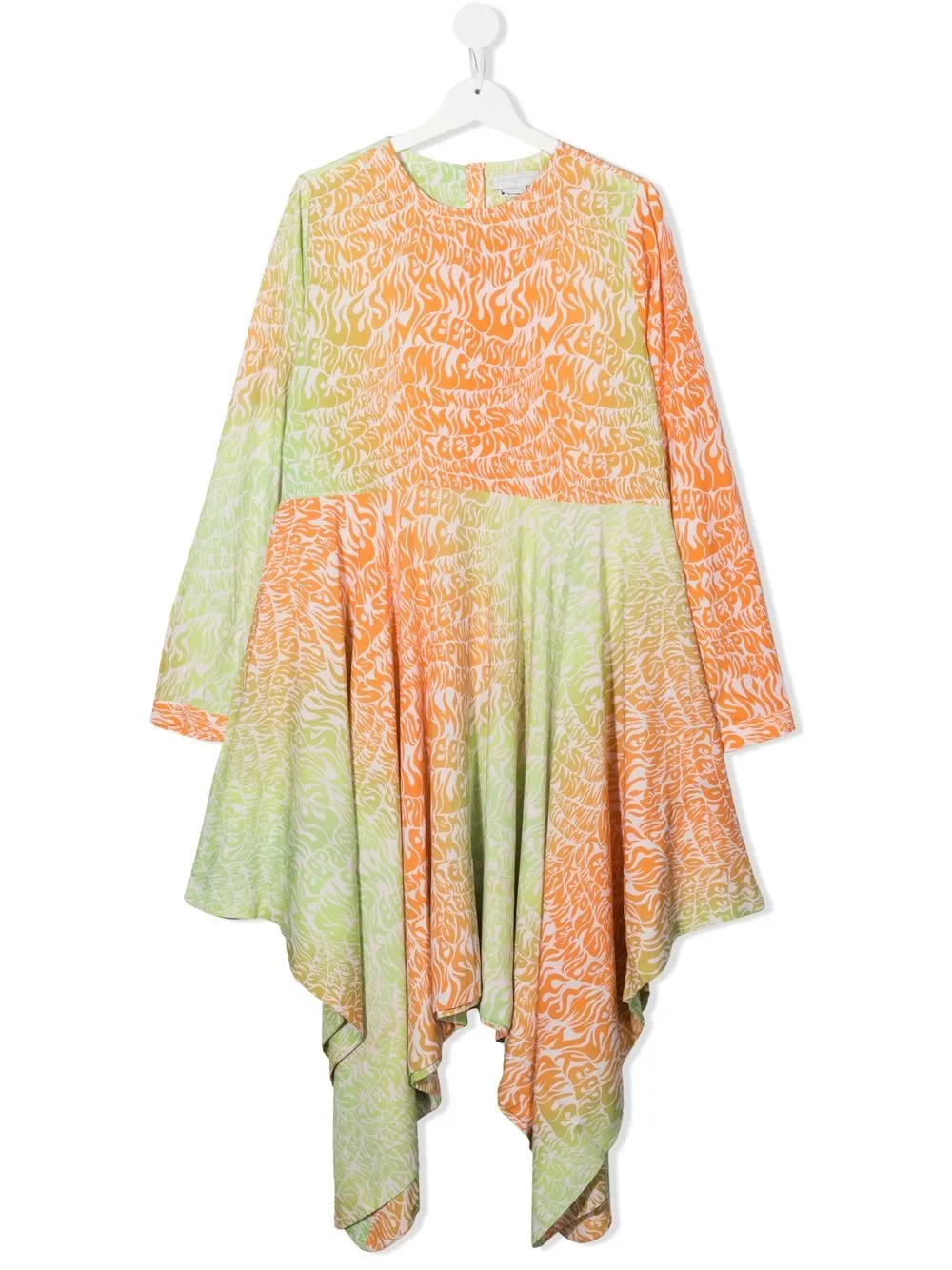 

Stella McCartney Kids Keep On Smiling pattern dress - Orange