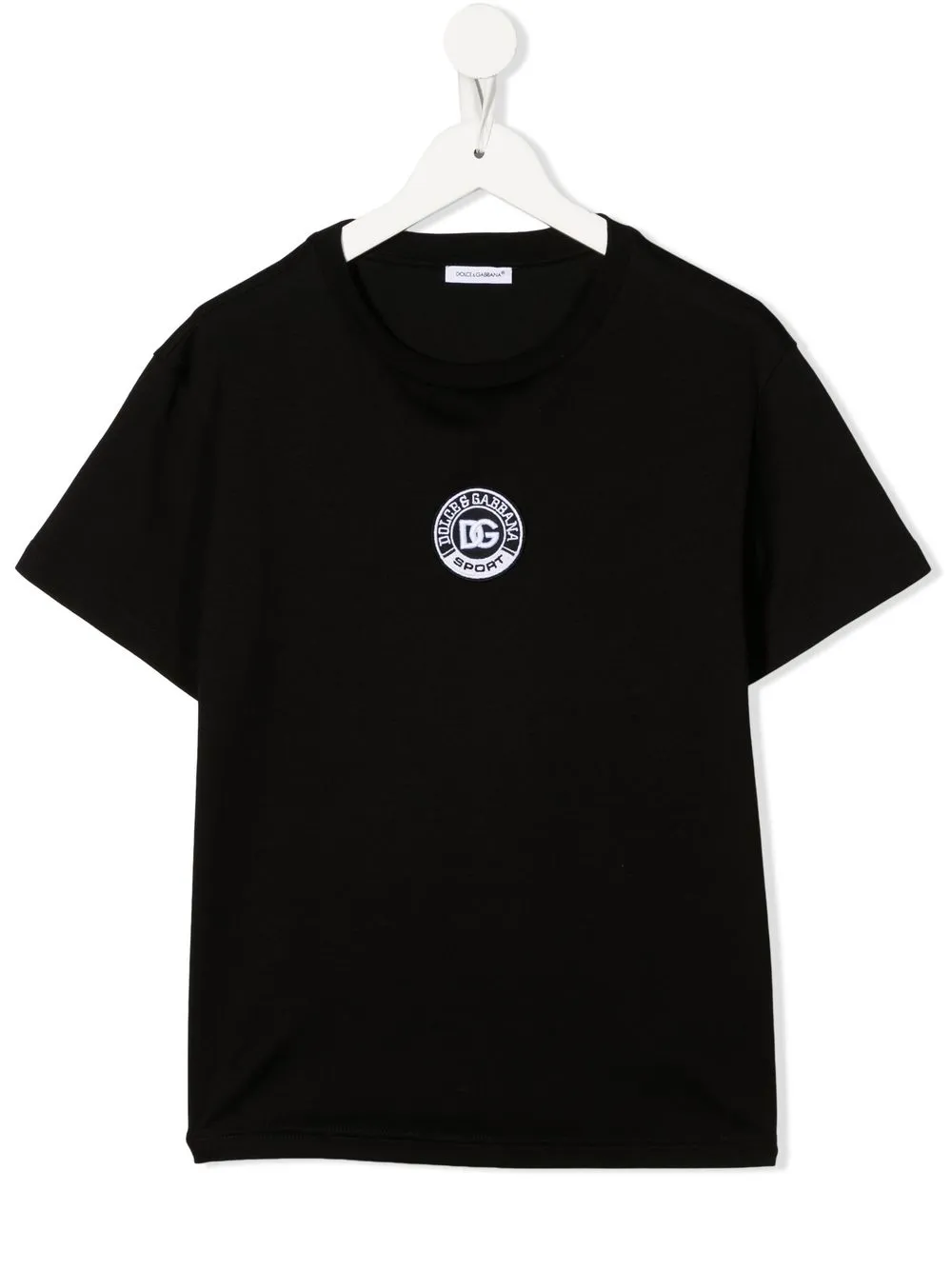 

Dolce & Gabbana Kids playera manga corta con logo estampado - Negro