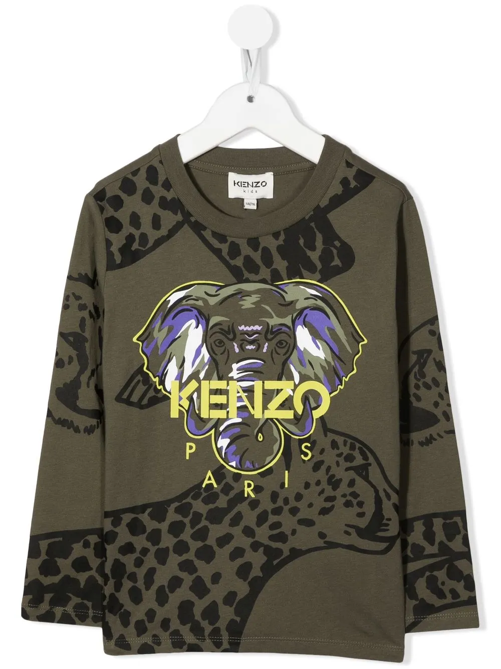 

Kenzo Kids playera con estampado Elephant - Verde