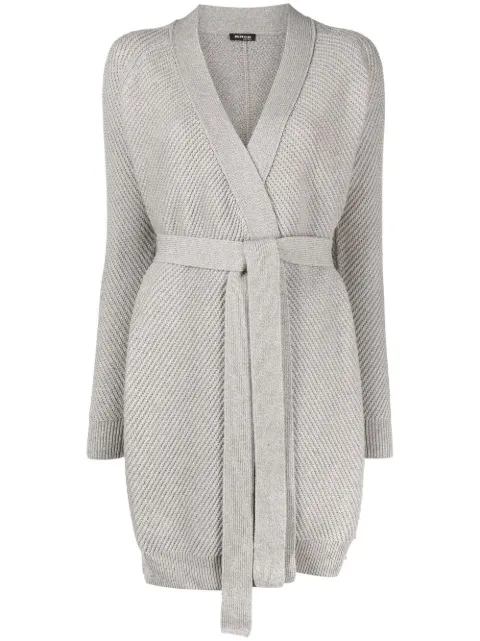 Kiton tied-waist cashmere cardigan