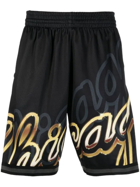 Mitchell & Ness logo-print track shorts