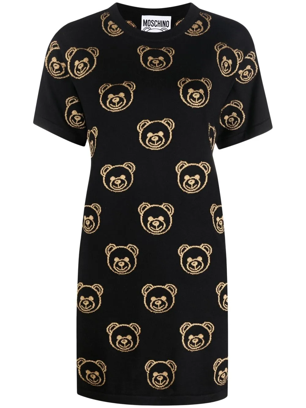 

Moschino Teddy Bear motif jumper dress - Black