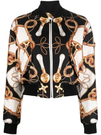 Moschino モスキーノ グラフィック ボンバージャケット - Farfetch