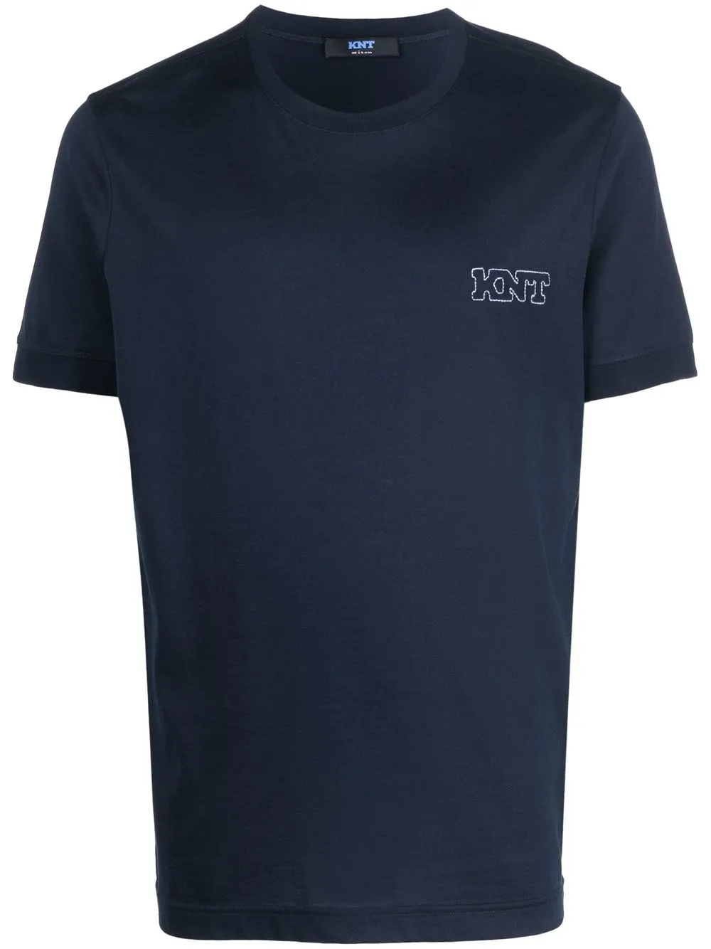 

Kiton playera bordada con cuello redondo - Azul