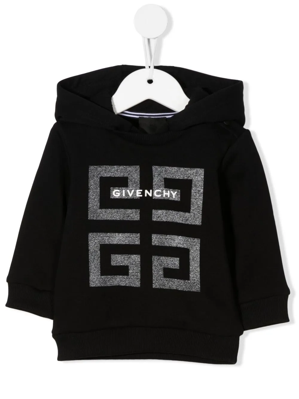 

Givenchy Kids logo-print cotton hoodie - Black