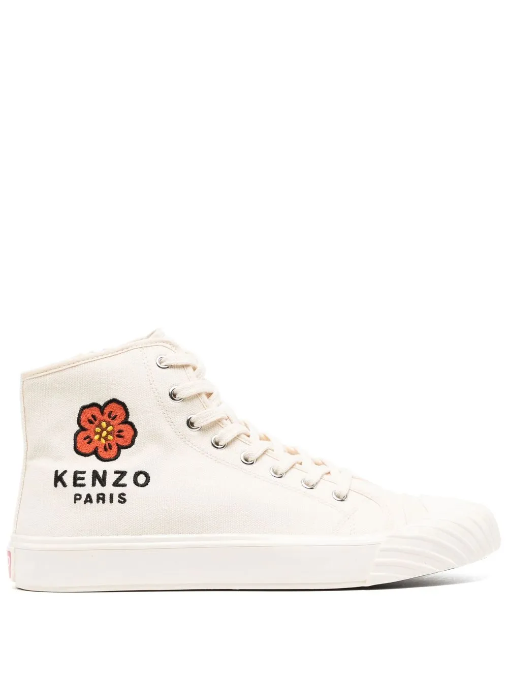 

Kenzo tenis altos con logo bordado - Neutro