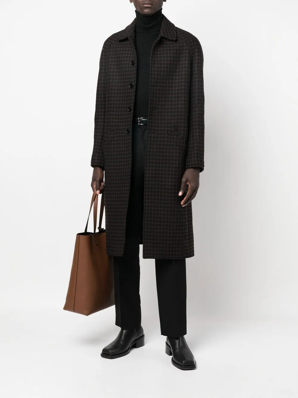 Courrèges abrigo Vichy oversize | Abrigos con botonadura simple | Image 2