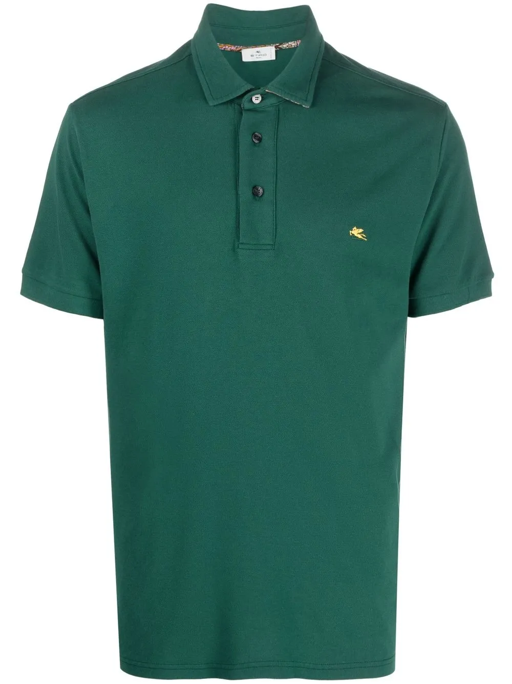 

ETRO embroidered-logo short-sleeve polo shirt - Green