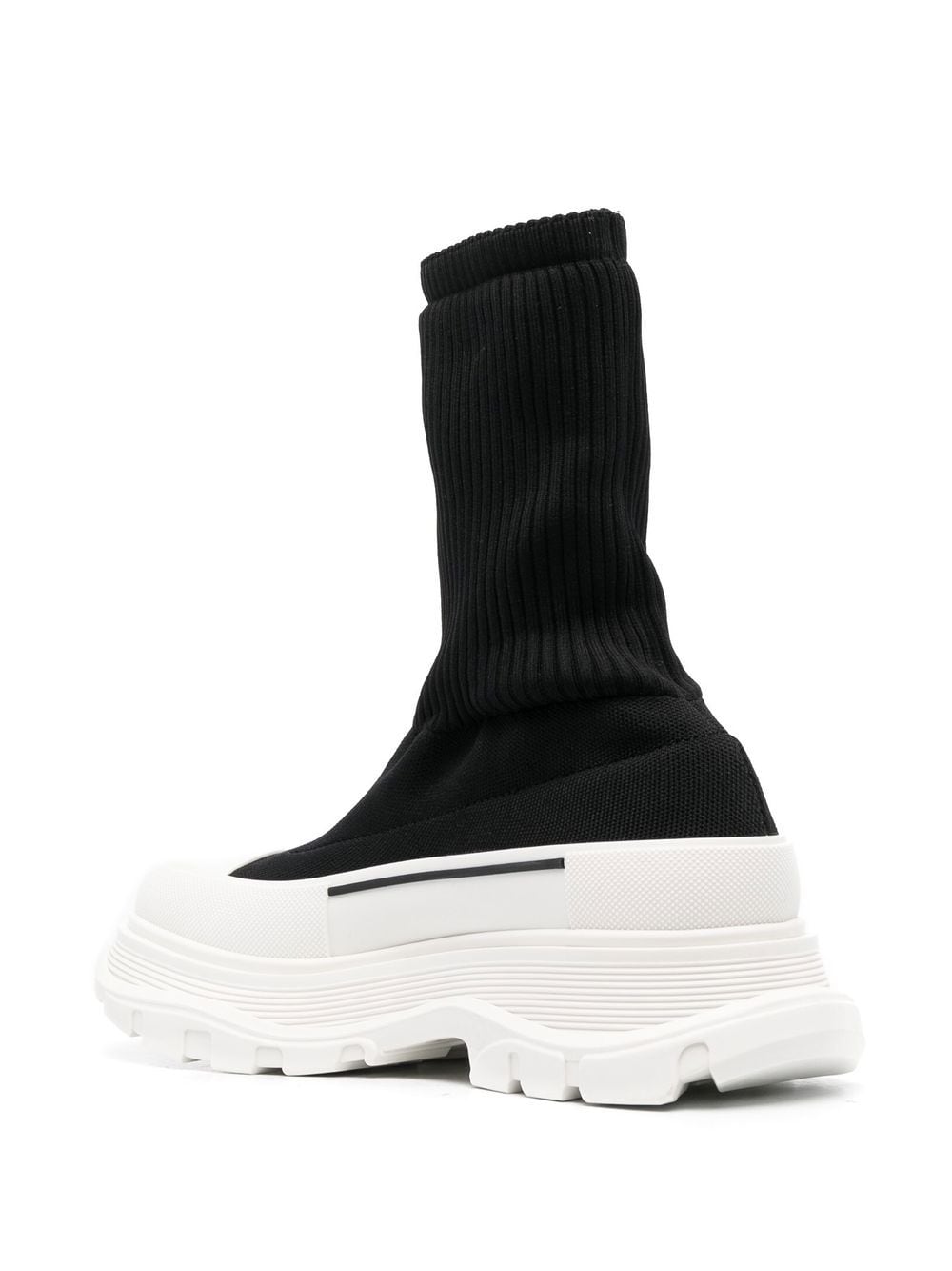 Alexander mcqueen discount logo sock boots