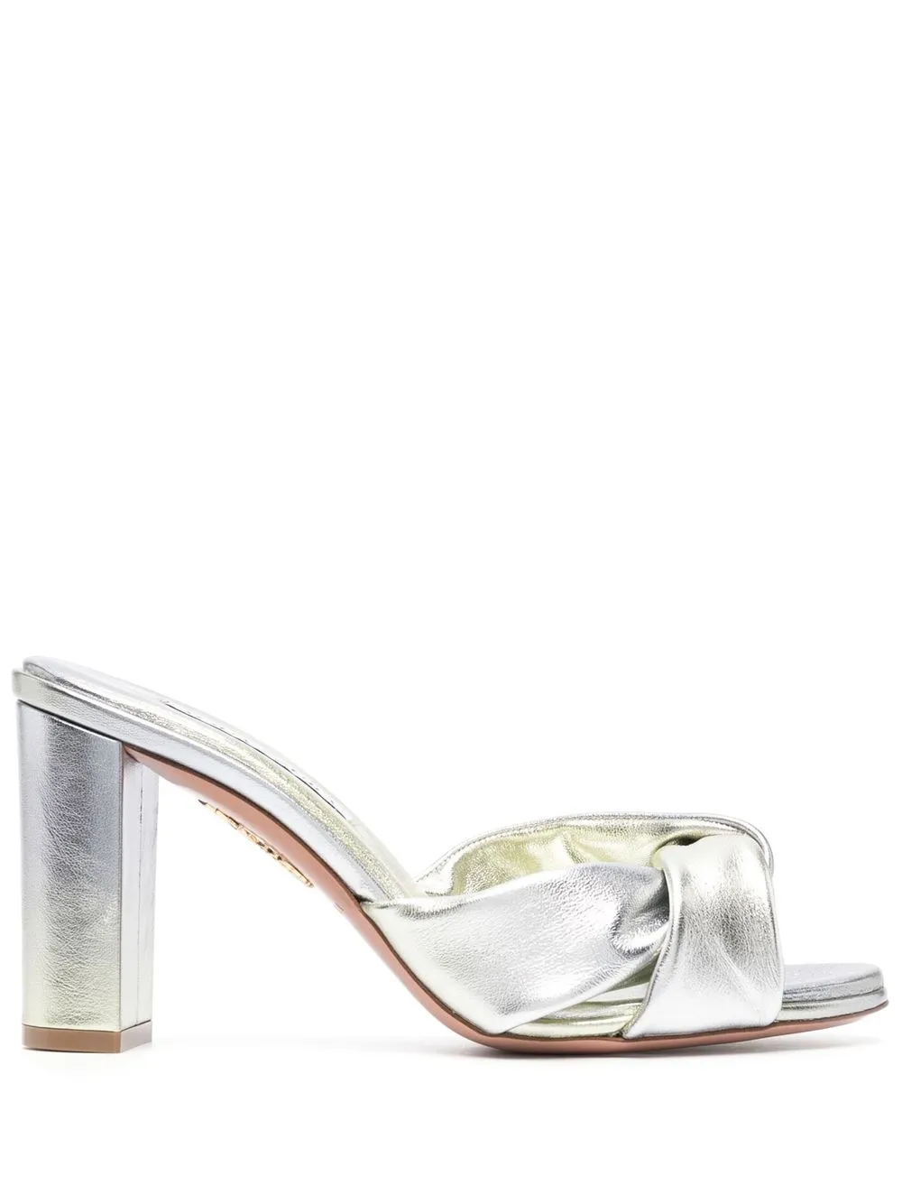 

Aquazzura Olie 85mm mule sandals - Silver