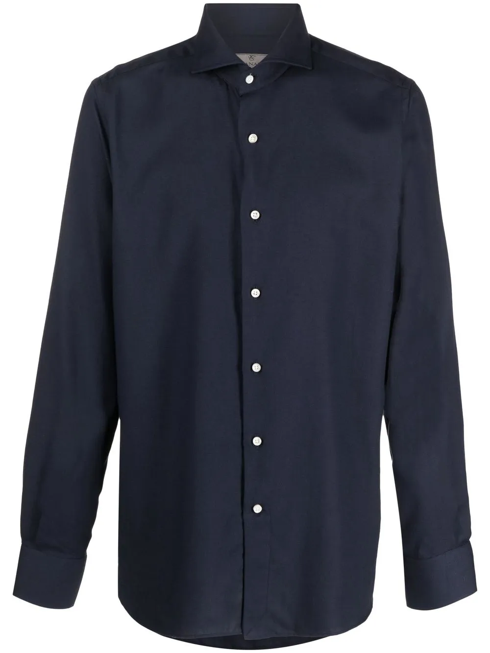 

Canali camisa de popelina manga larga - Azul