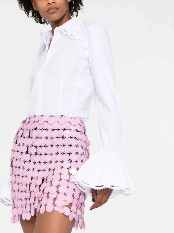 Rabanne Chainmail Mini Skirt | Pink | FARFETCH
