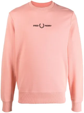 Fred perry pink discount sweatshirt