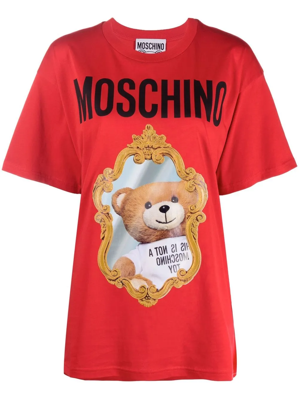 

Moschino playera oversize con motivo Teddy Bear - Rojo