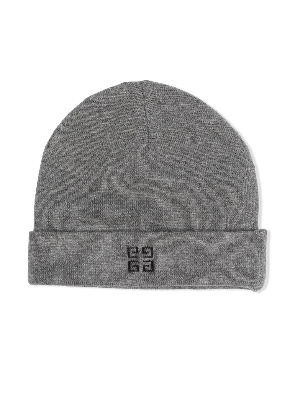 

Givenchy Kids logo-intarsia knitted beanie - Grey