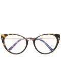 TOM FORD Eyewear cat-eye frame glasses - Brown