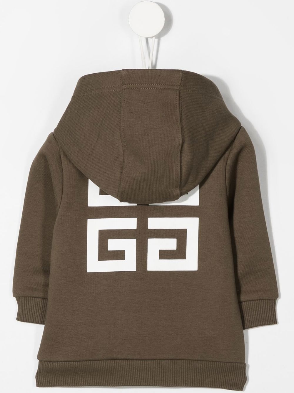 Givenchy Kids Hoodie met logoprint - Groen