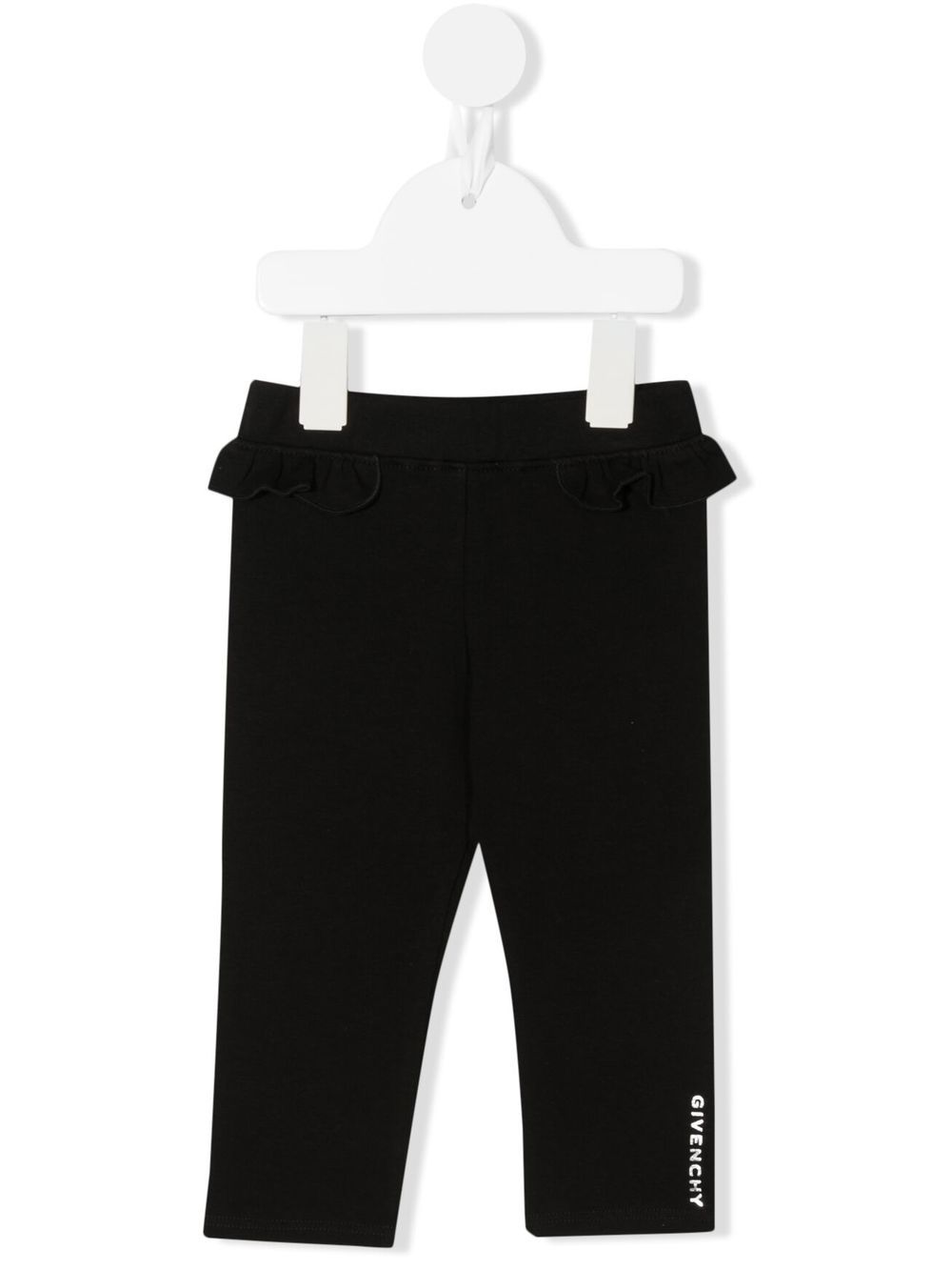 

Givenchy Kids leggins con detalle de volantes - Negro