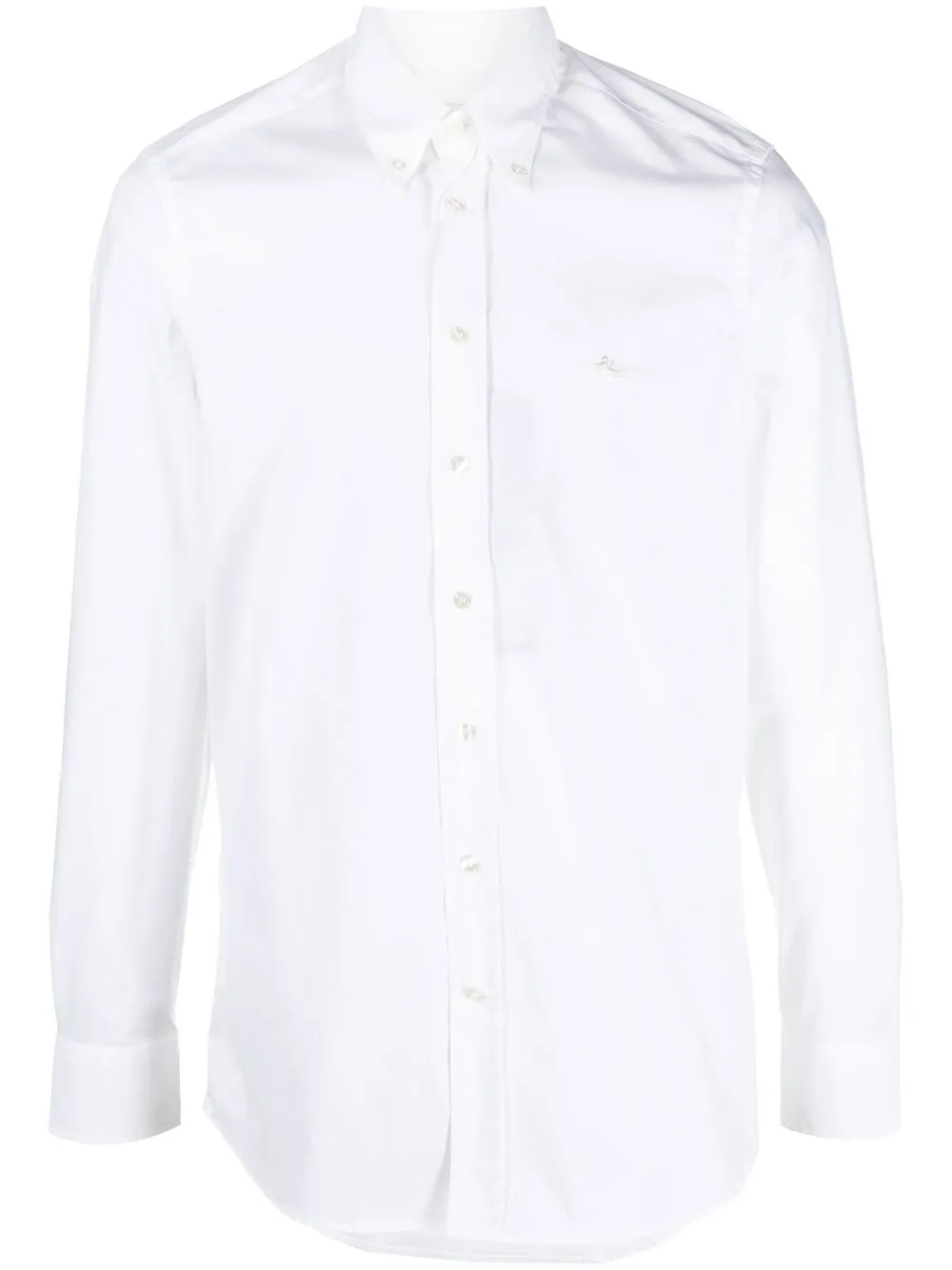 

ETRO camisa con logo bordado - Blanco