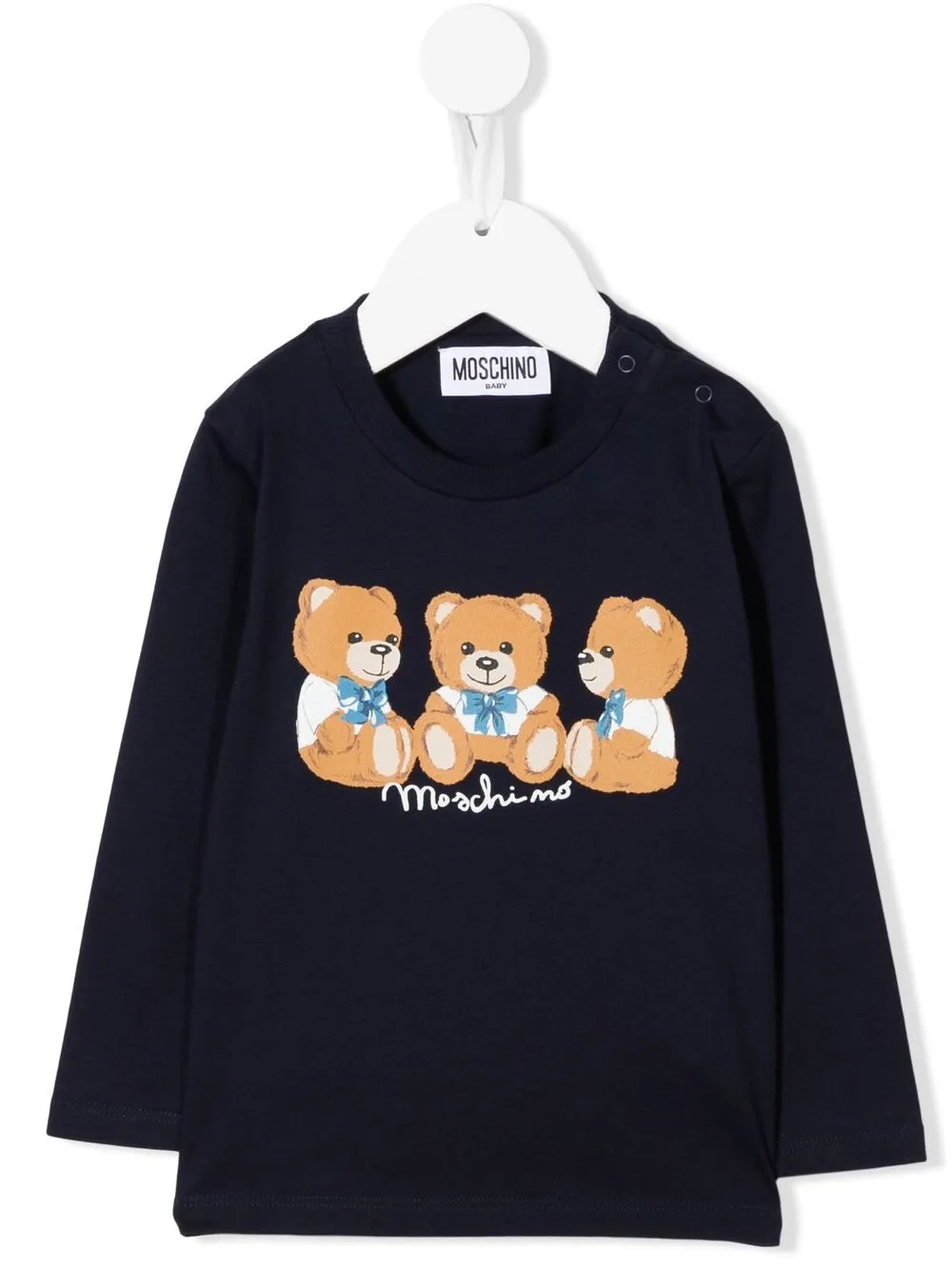 

Moschino Kids playera con estampado Polo Bear - Azul