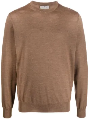 Marrone Farfetch Uomo Abbigliamento Maglioni e cardigan Felpe e hoodies Felpe Maglione con stampa 
