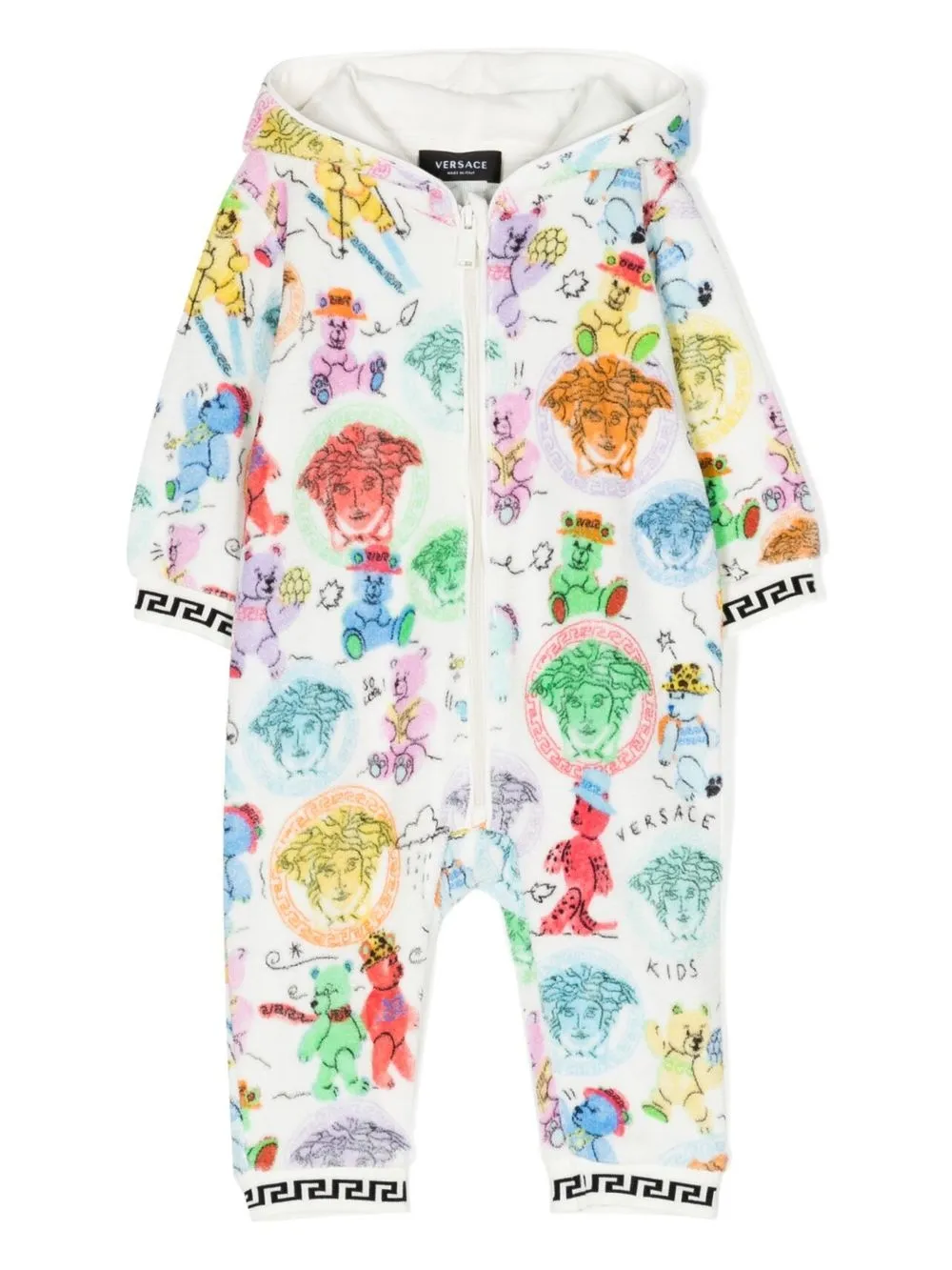 

Versace Kids memeluco con estampado gráfico - Blanco