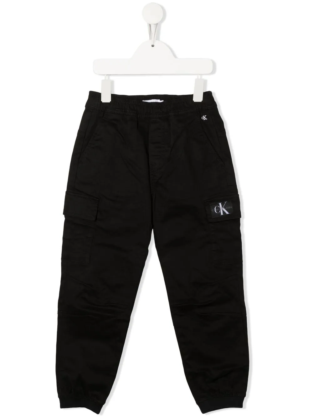 

Calvin Klein Kids pantalones cargo tapered - Negro