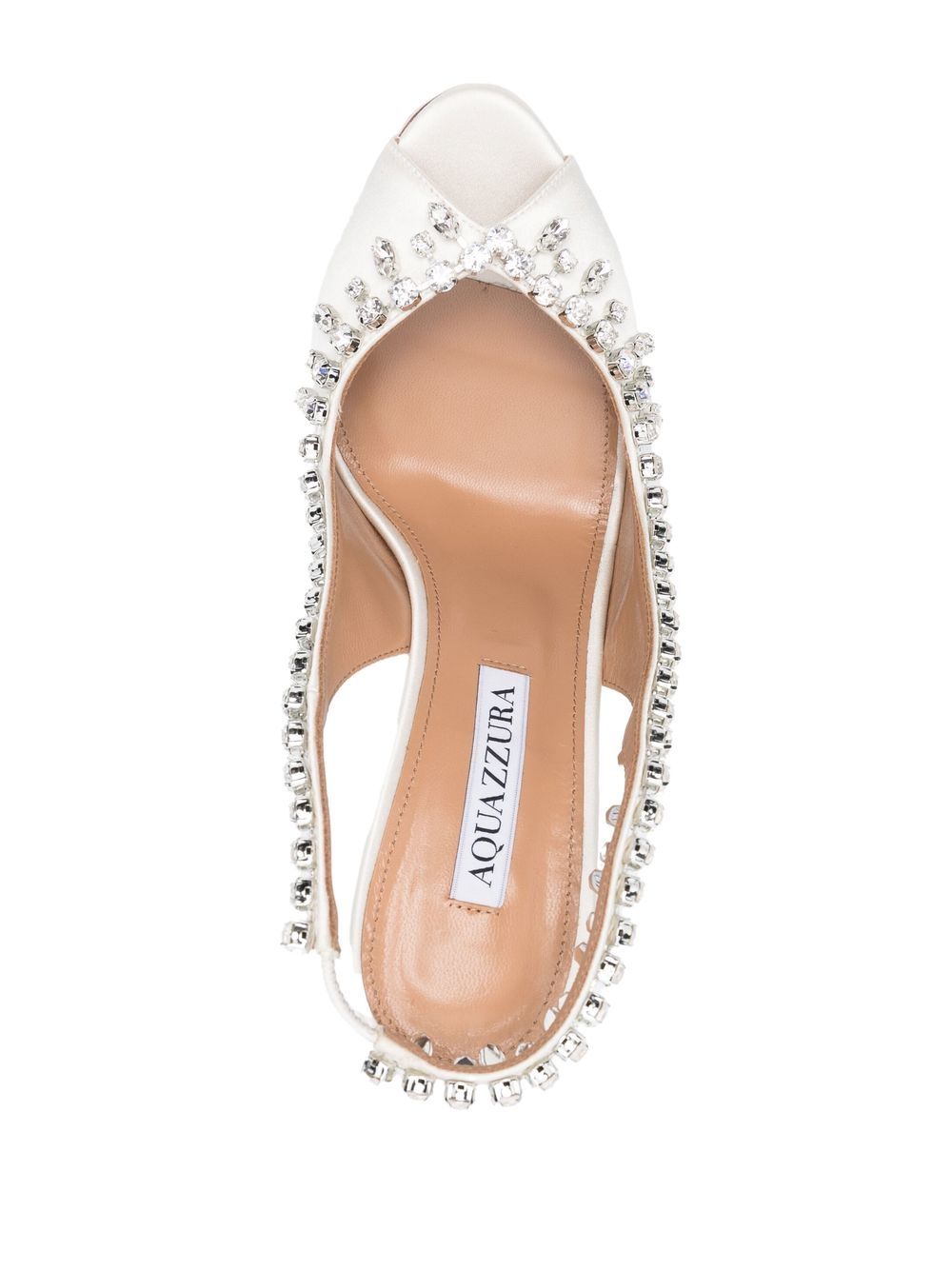 Aquazzura Temptation 105mm crystal-embellished sandals Women