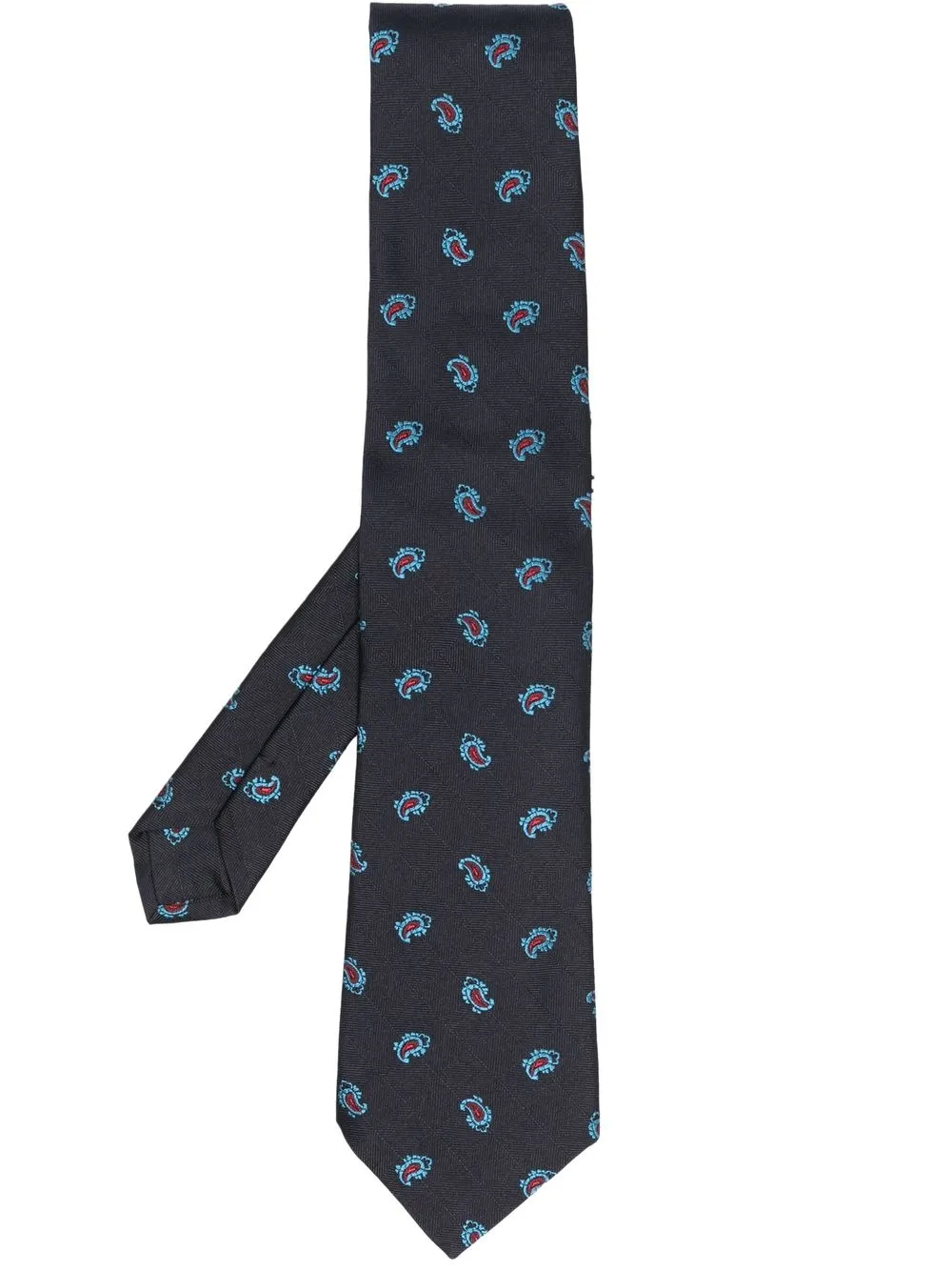 

ETRO corbata con estampado de cachemira - Azul