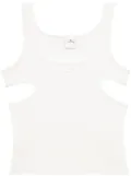 Courrèges Slash cut-out tank top - White