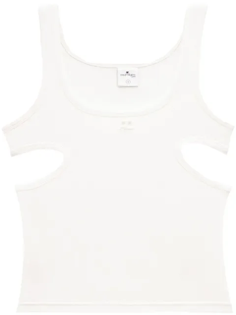 Courrèges Slash cut-out tank top