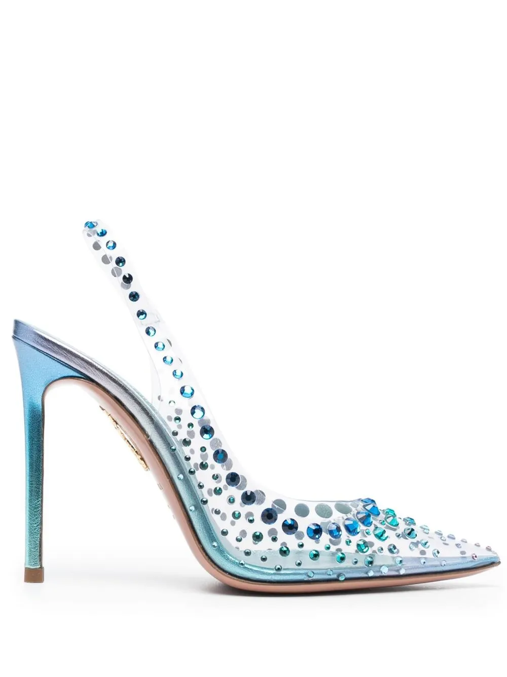 

Aquazzura zapatillas Starburst con tacón de 105mm - Azul