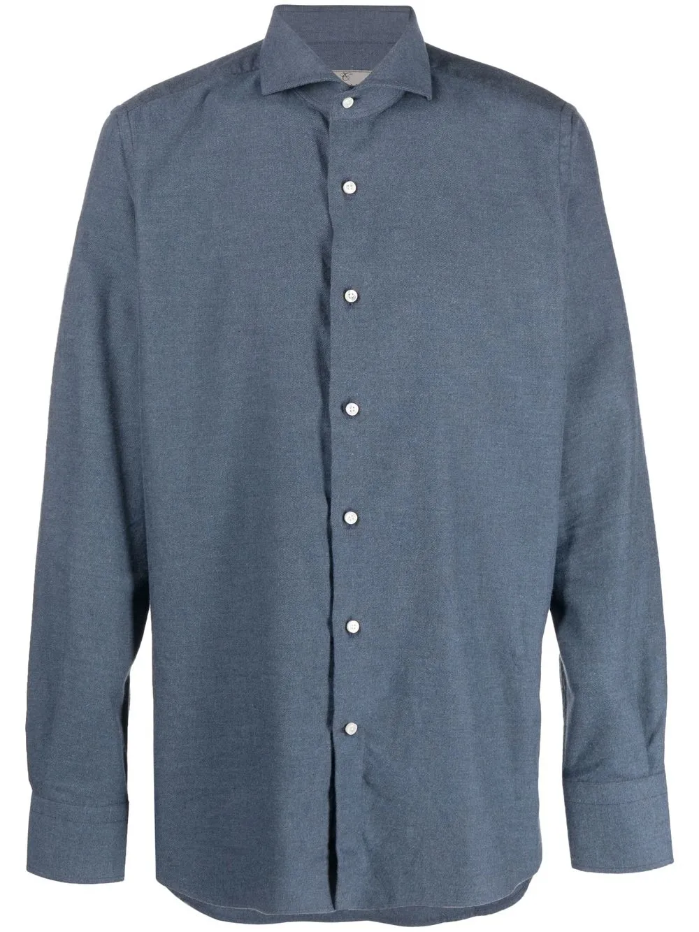 

Canali long-sleeve cotton-cashmere shirt - Blue