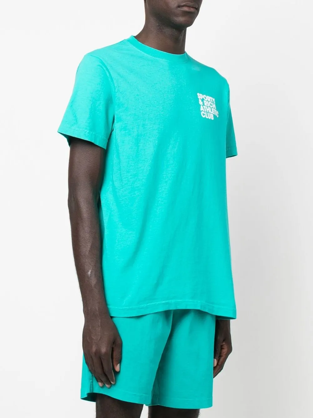 Sporty & Rich T-shirt met logoprint Groen