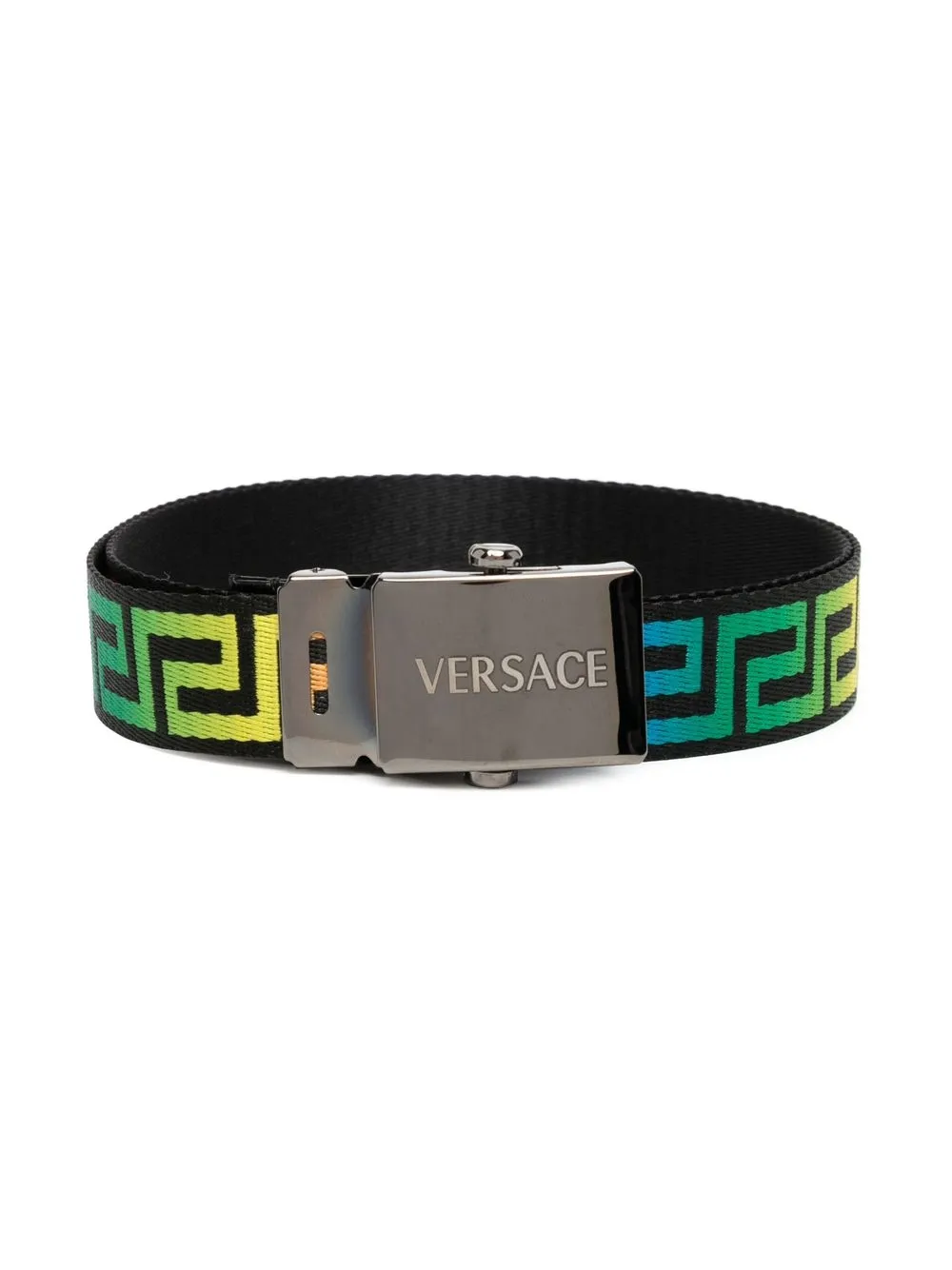 

Versace Kids La Greca rainbow belt - Black