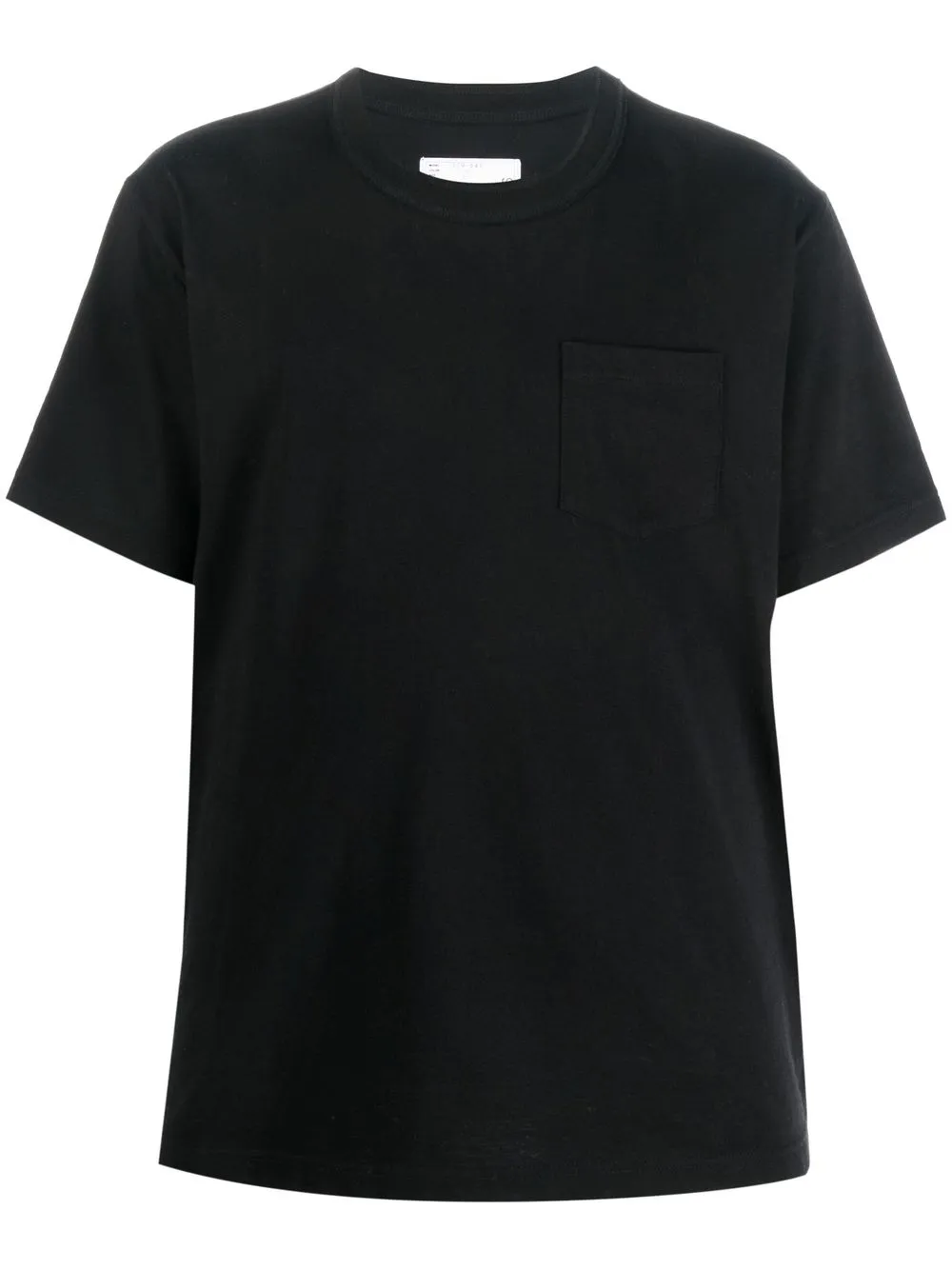 

sacai playera con cuello redondo - Negro