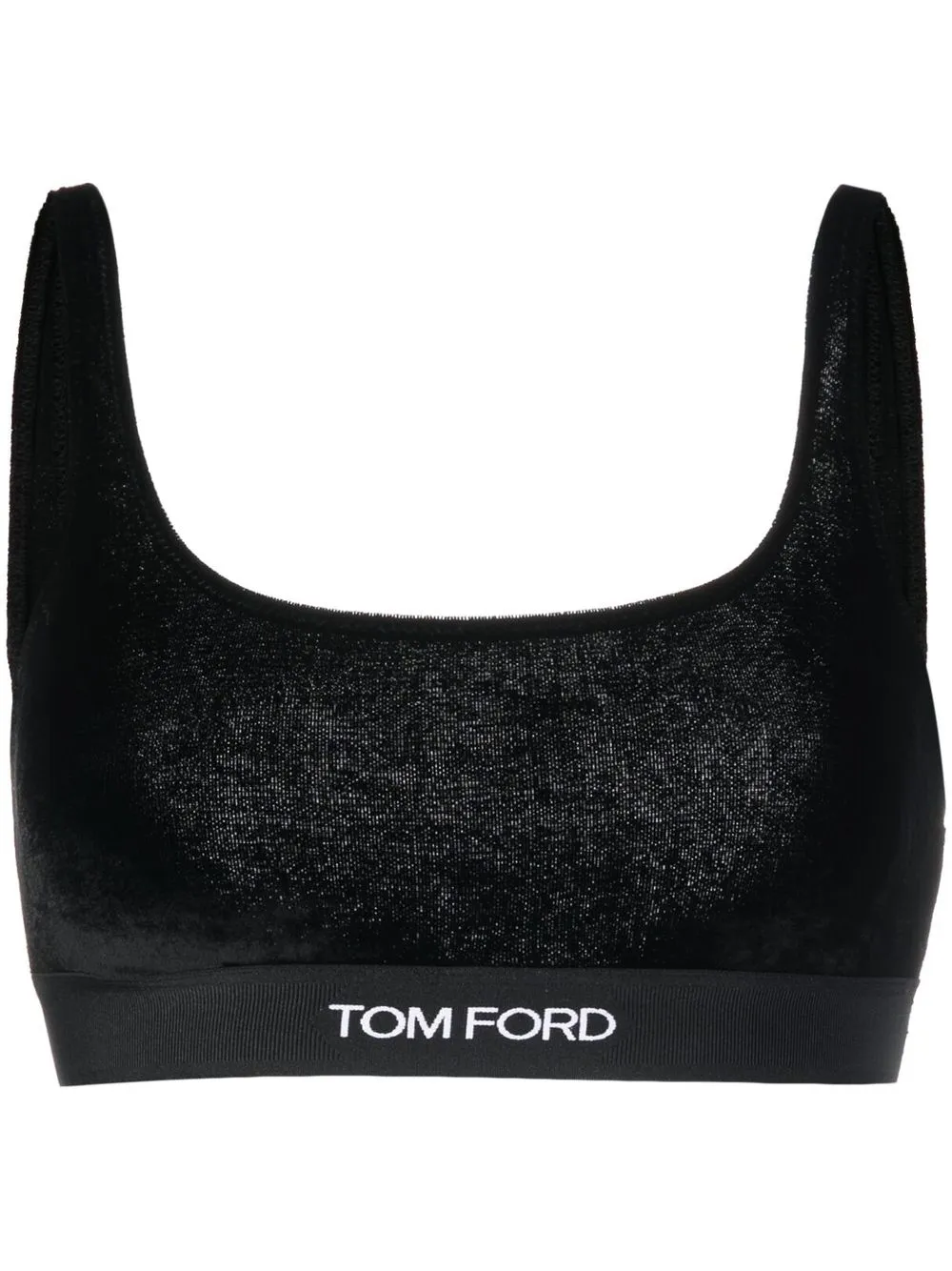 

TOM FORD stretch velvet bra - Black