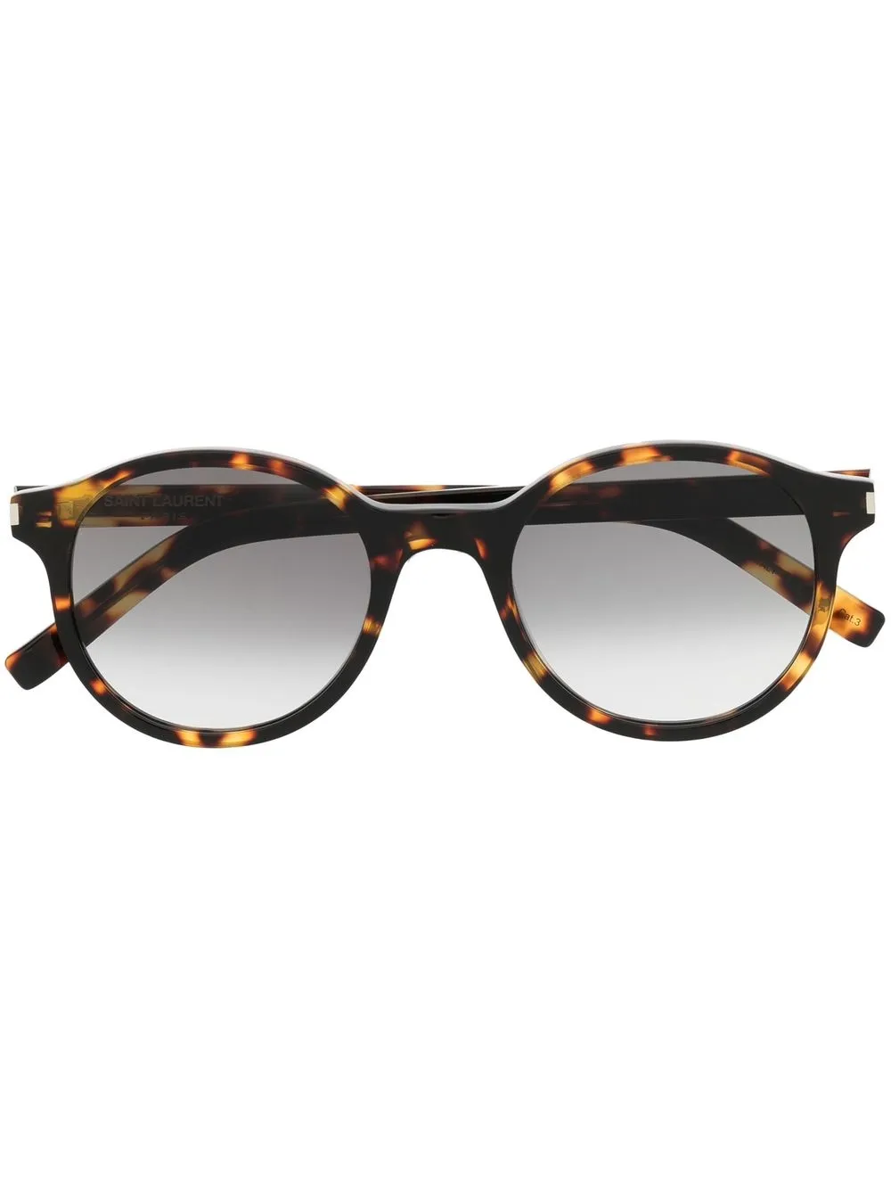 

Saint Laurent Eyewear lentes de sol con armazón redonda - Marrón