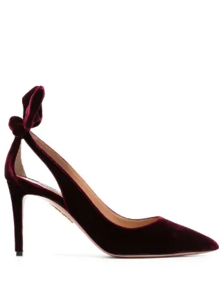 Aquazzura Bow Tie 85mm Pumps Red FARFETCH HK