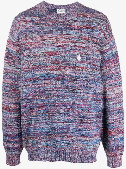 COUNTY OF MILAN logo-patch crew-neck jumper