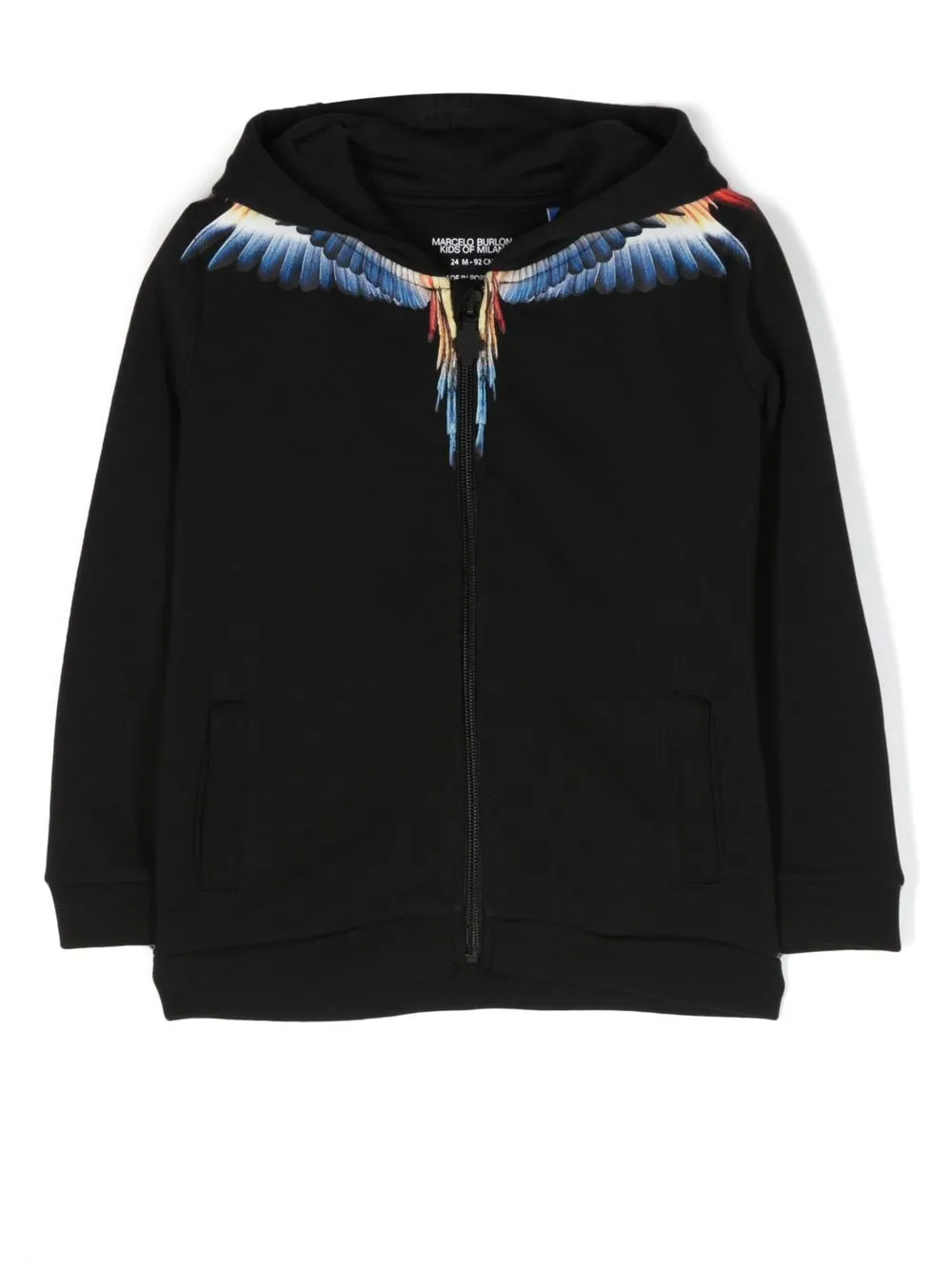 

Marcelo Burlon County Of Milan Kids hoodie con estampado Wings - Negro