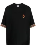 Marcelo Burlon County of Milan fringed-trim T-shirt - Black