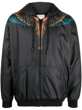 Marcelo Burlon County Of Milan Wings-print Hooded Jacket